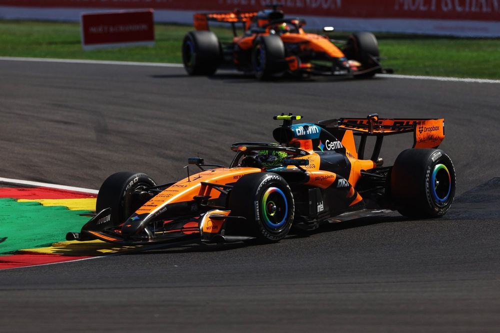 Lando Norris et Oscar Piastri (McLaren) – Photo de Alastair Staley via Getty Images