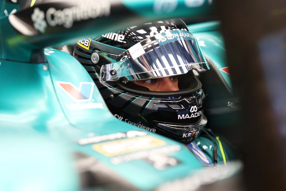 Lance Stroll immobilise son Aston Martin après la rupture de la suspension arrière