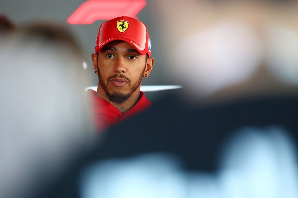 Lewis Hamilton, Ferrari, à la fin des qualifications du Grand Prix de Hongrie