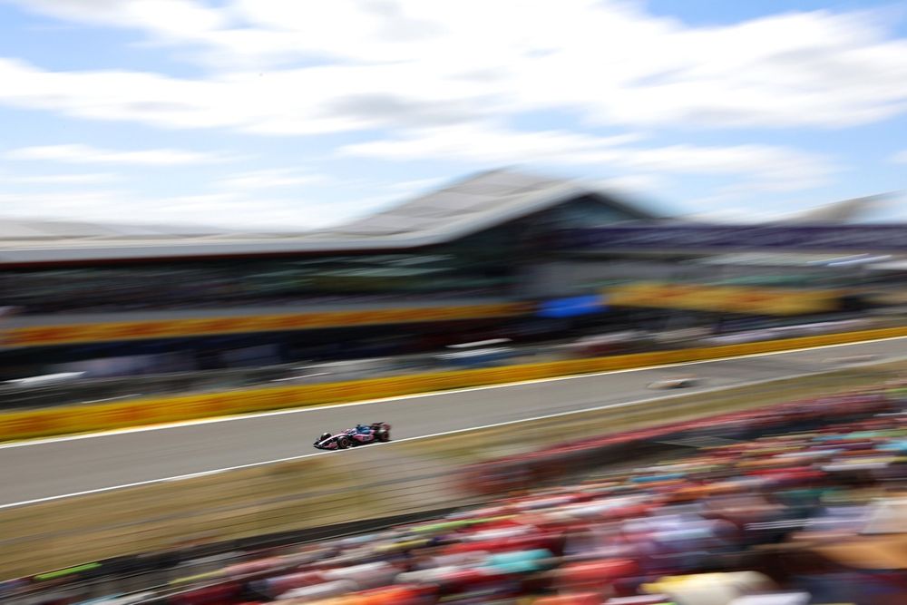 Pierre Gasly en Alpine sur le circuit de Silverstone