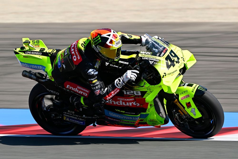 Fabio Di Giannantonio, pilote Ducati, lors du sprint à Assen