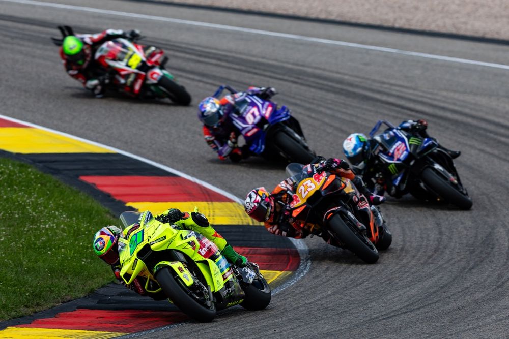 Franco Morbidelli, VR46 Racing Team, victime du premier dépassement de Bastianini
