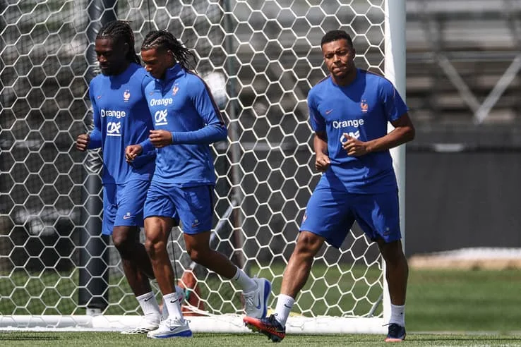Entraînement des Bleus à l’université de Bentley