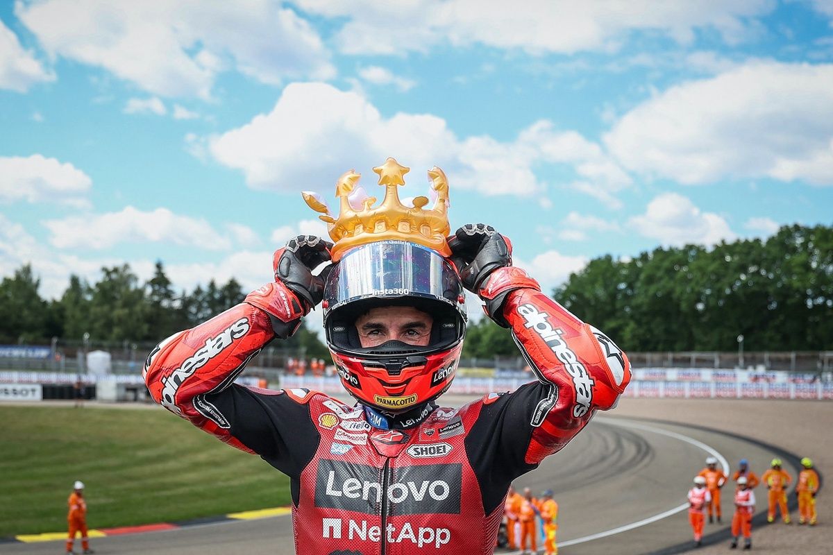 Marc Márquez, roi du Sachsenring, sur sa Ducati
