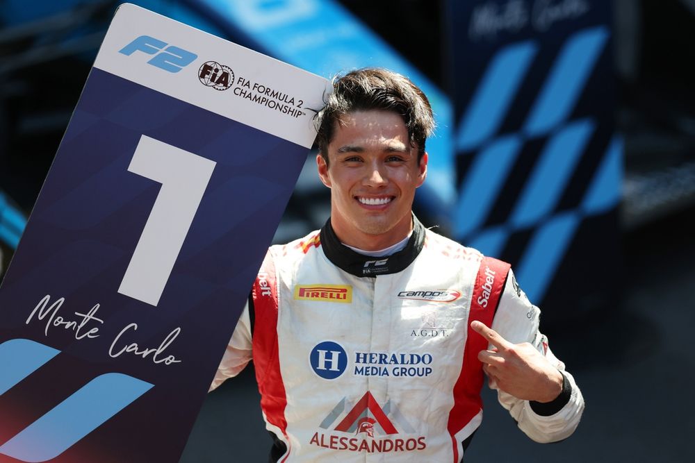 Noel León dans sa monoplace n° 5, piloting for Campos Racing at Spa-Francorchamps