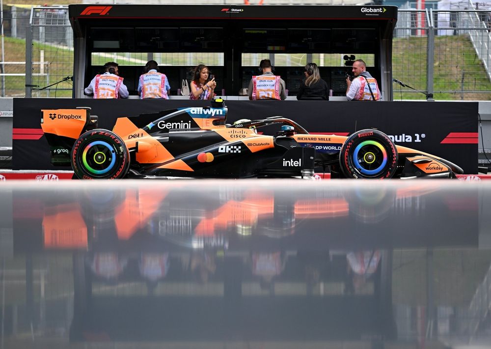 Lando Norris en McLaren, circuit de Budapest