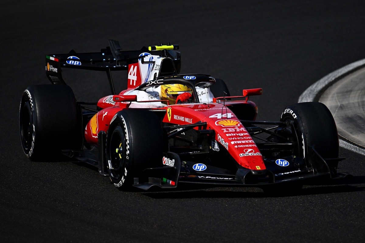 Lewis Hamilton en Ferrari lors du Grand Prix de Hongrie 2026