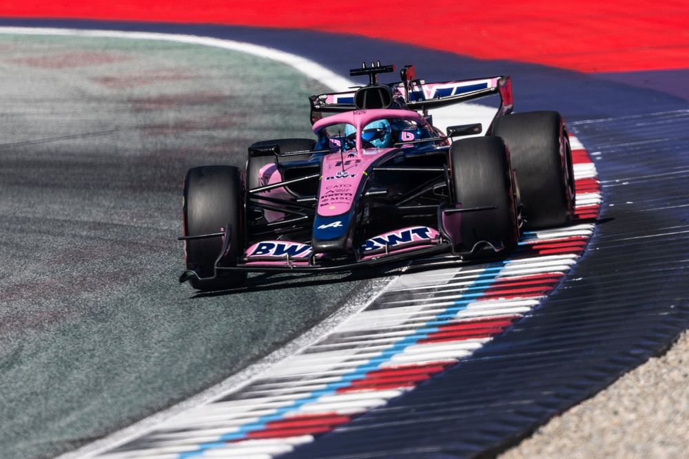 Pierre Gasly au volant de l’A526 d’Alpine lors du Grand Prix