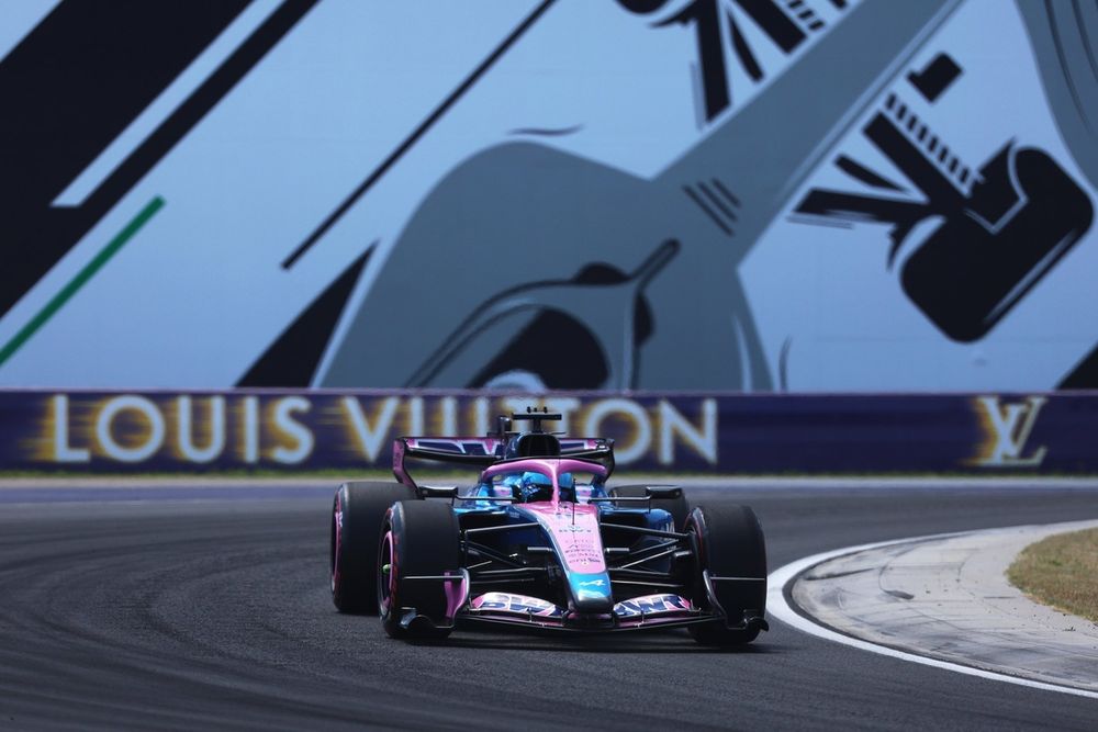 Pierre Gasly en Alpine lors des qualifications du Grand Prix de Hongrie