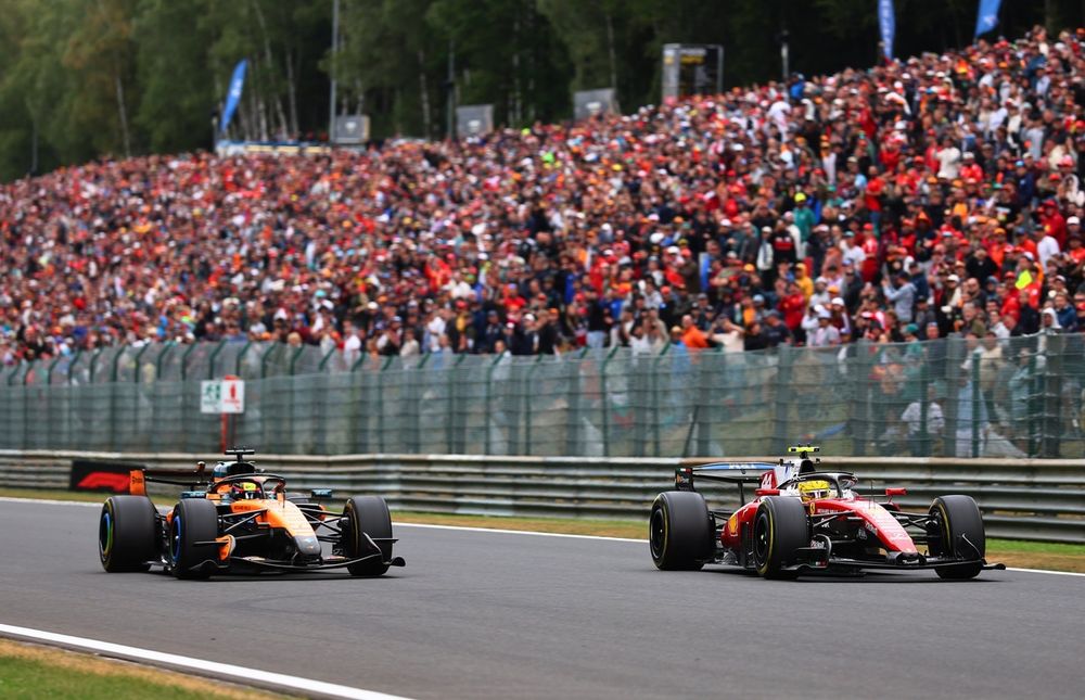 Lewis Hamilton récupère la quatrième place face à Oscar Piastri en fin de course au Grand Prix de Belgique