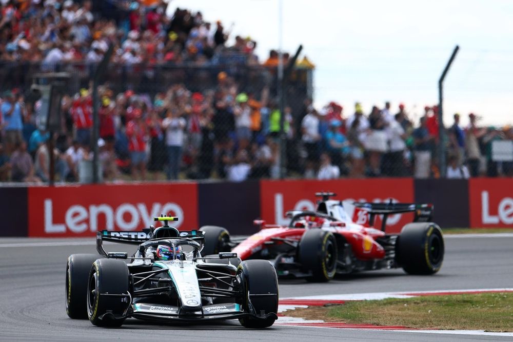 Kimi Antonelli et Charles Leclerc à Silverstone