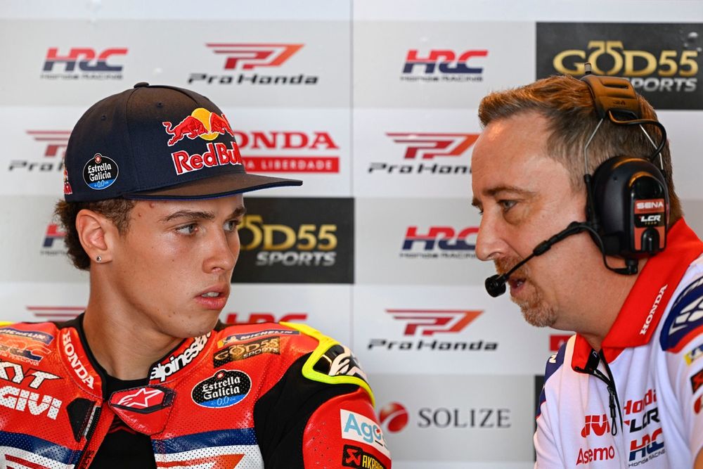 Diogo Moreira au cockpit de la LCR Honda