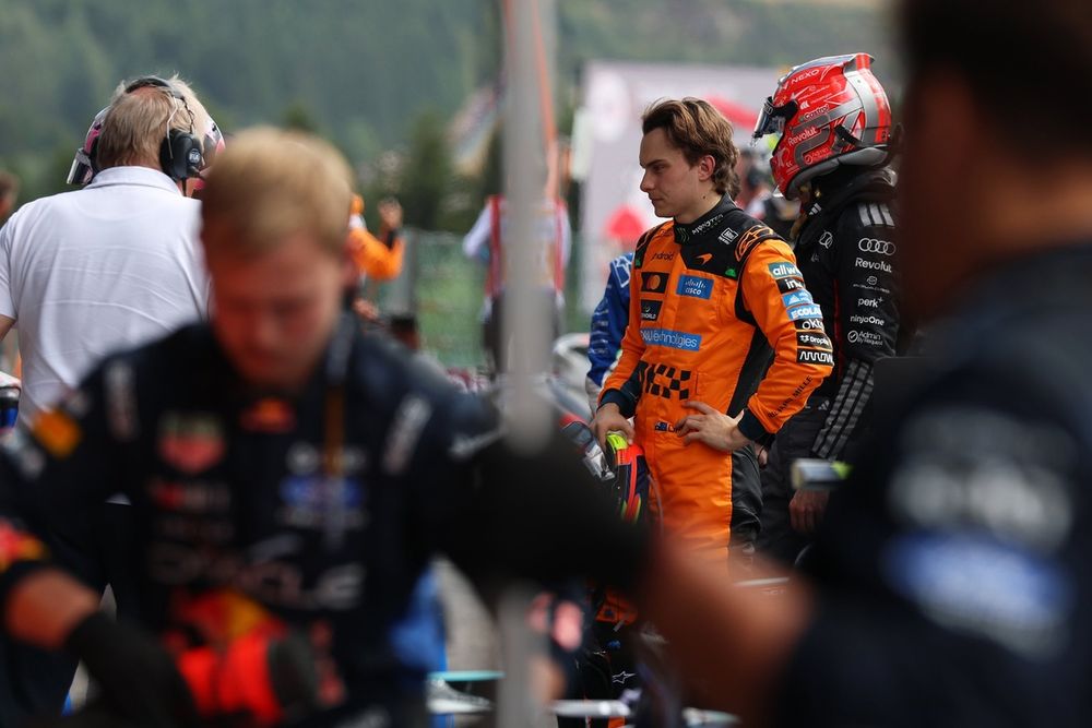 Oscar Piastri en MCL40 endommagée après le Grand Prix de Belgique 2026