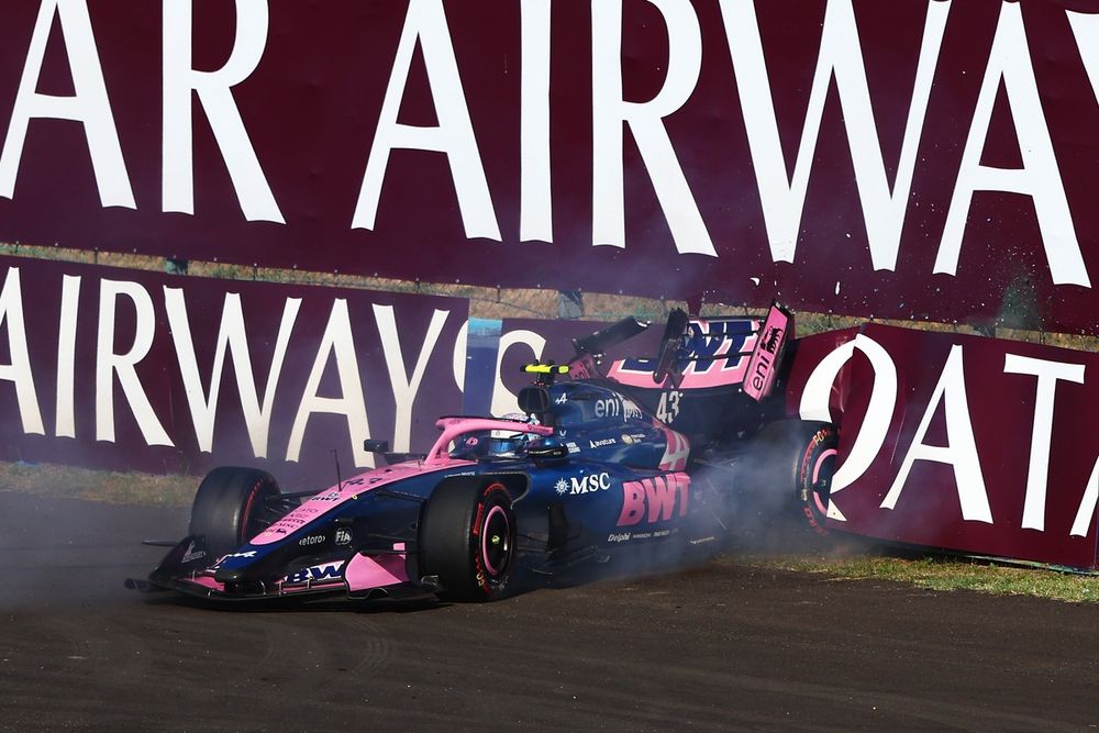 Franco Colapinto en difficulté sur le virage 12 du Hungaroring