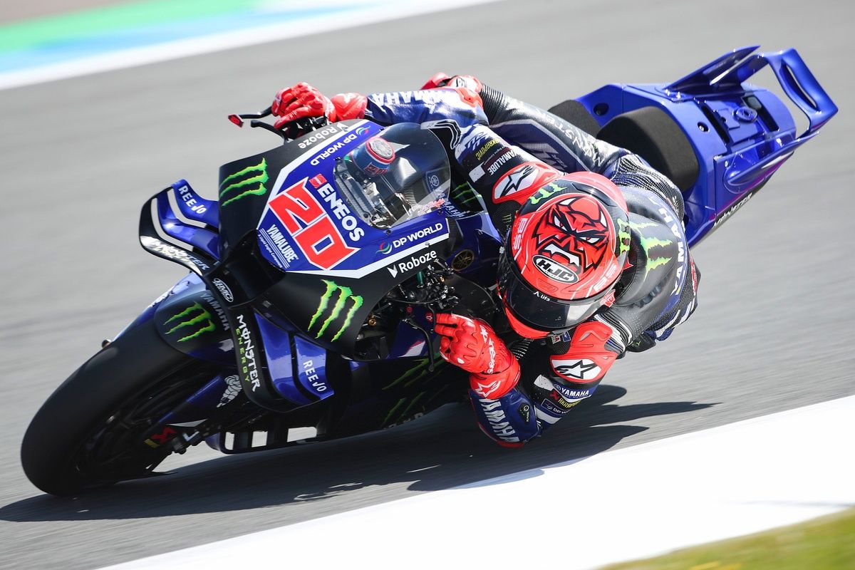 Fabio Quartararo sur sa Yamaha, soulignant le besoin d’évolutions techniques pour rester compétitif