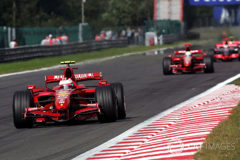 Kimi Räikkönen remporte le premier GP de Belgique sur la configuration actuelle du circuit en 2007