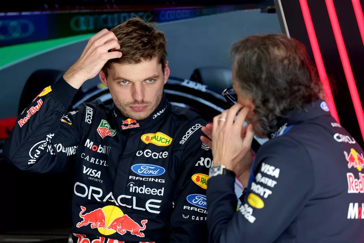 Max Verstappen avec Laurent Mekies