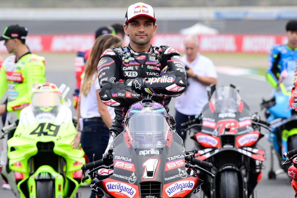 Jorge Martín, pilote d’Aprilia, en pleine action