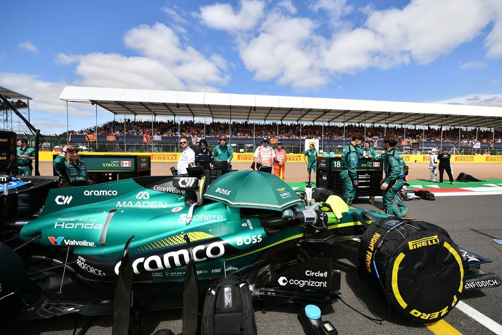 Lance Stroll à bord d’une Aston Martin, illustrant les défis de maniabilité
