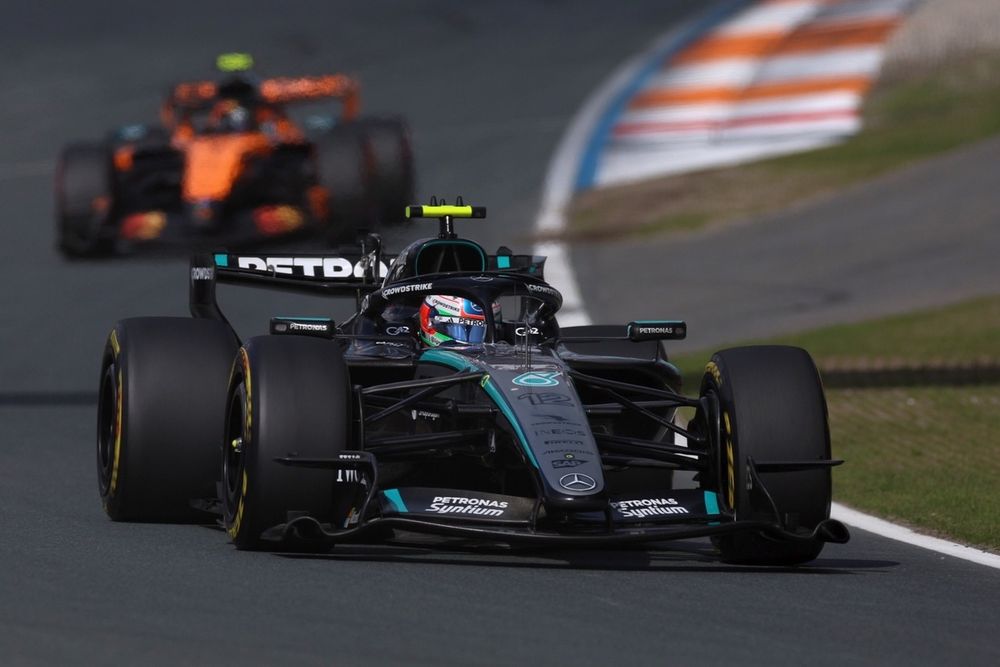 Kimi Antonelli au volant de sa Mercedes lors du Grand Prix des Pays-Bas 2026