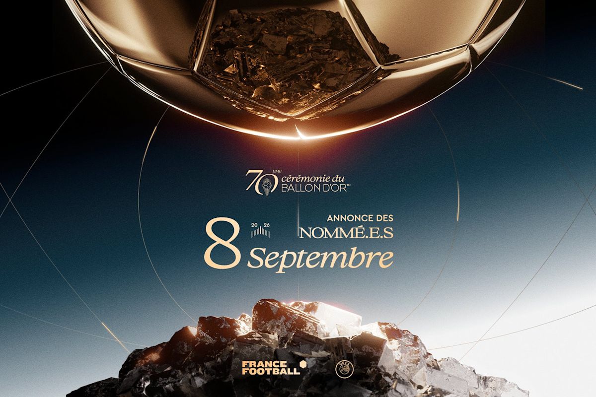 La liste des nommés au Ballon d'Or dévoilée le 8 septembre prochain