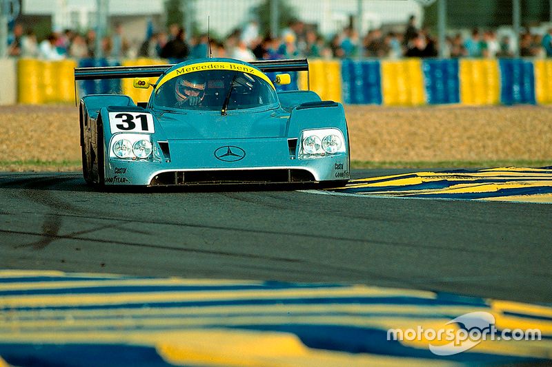 Michael Schumacher aux 24 Heures du Mans 1991 au volant du Sauber‑Mercedes C11