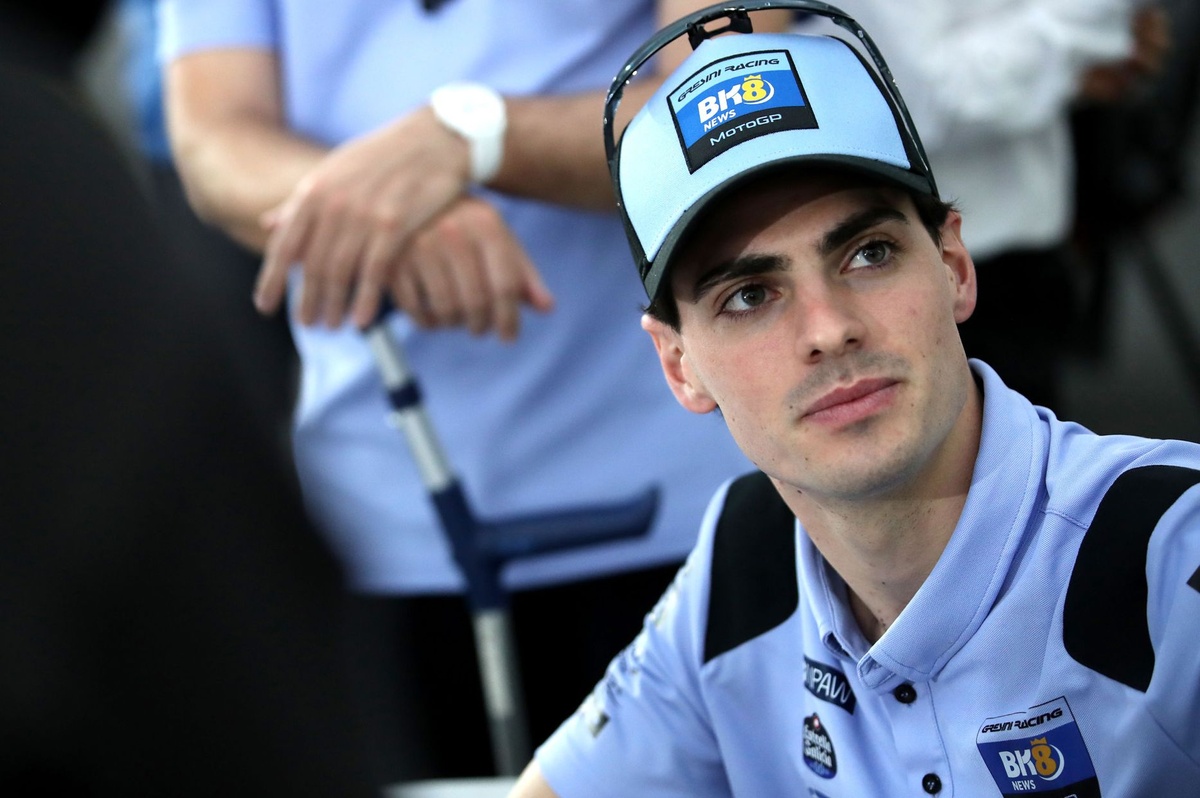 Fermín Aldeguer en tenue Gresini Racing, prêt pour le GP d'Aragón