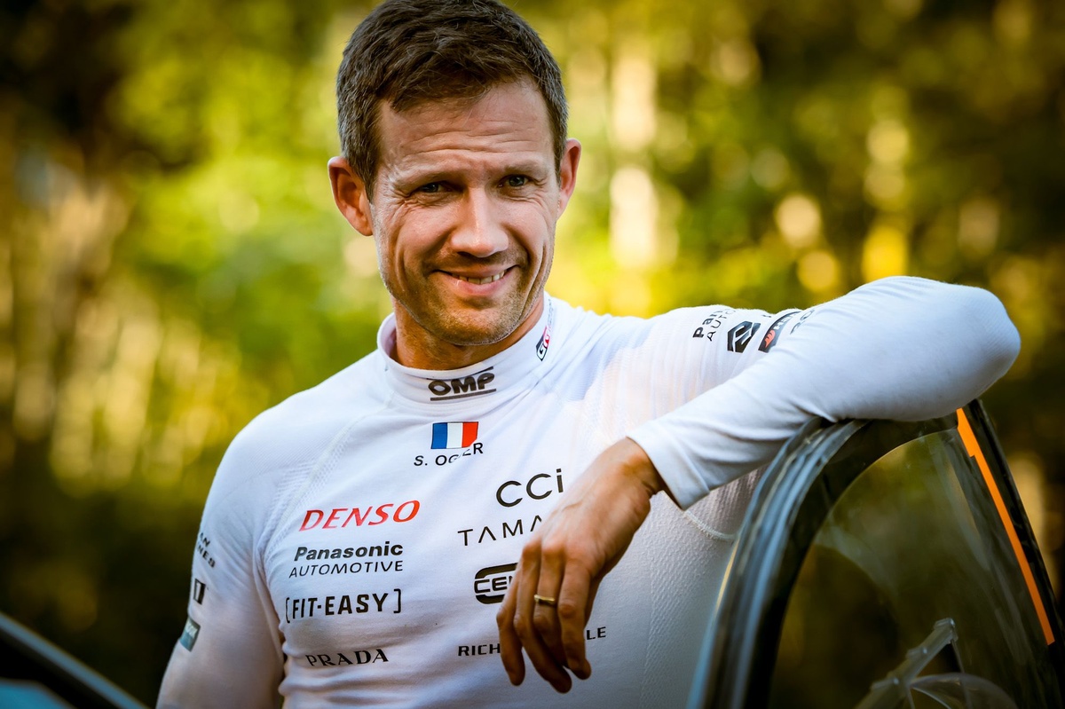 Sébastien Ogier en Toyota Gazoo Racing après l'accident en Finlande