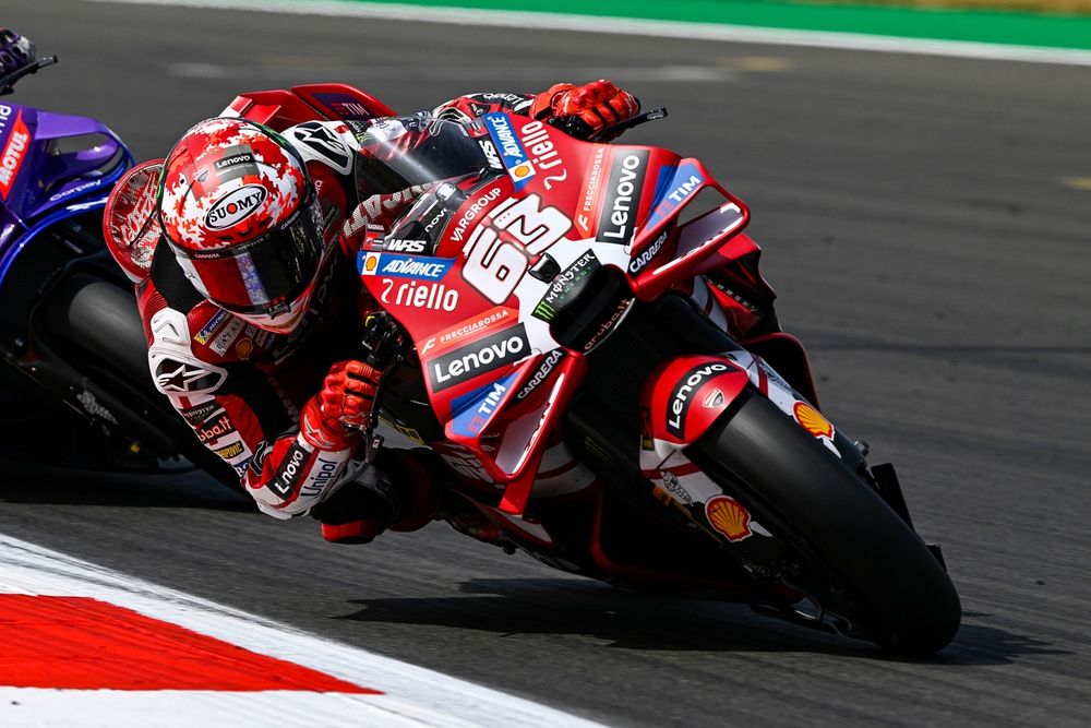 Francesco Bagnaia après une chute difficile à Silverstone