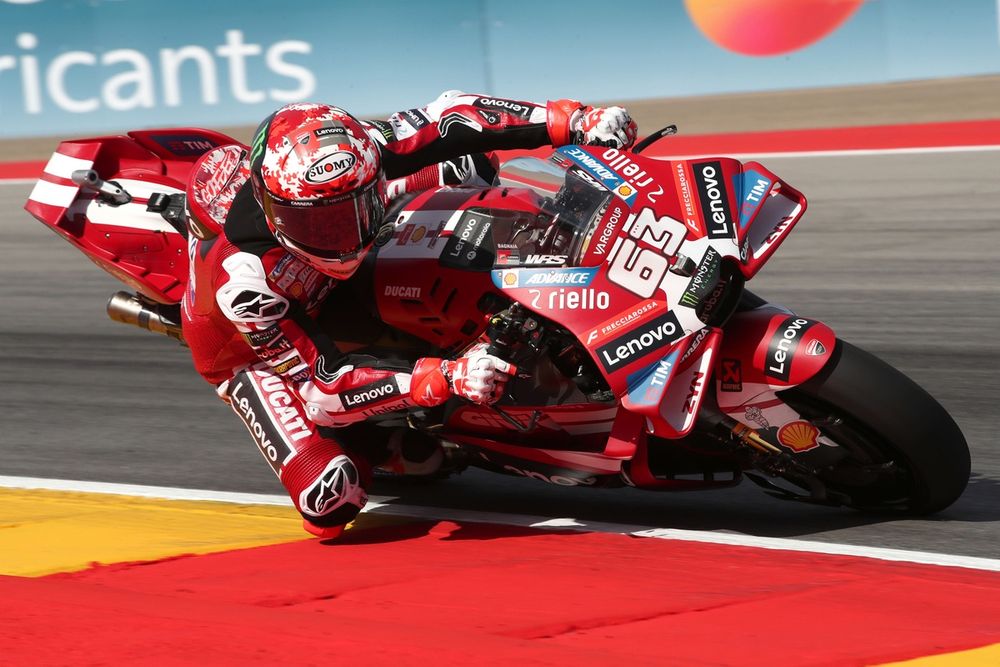 Pecco Bagnaia au GP d’Aragón après une séance difficile