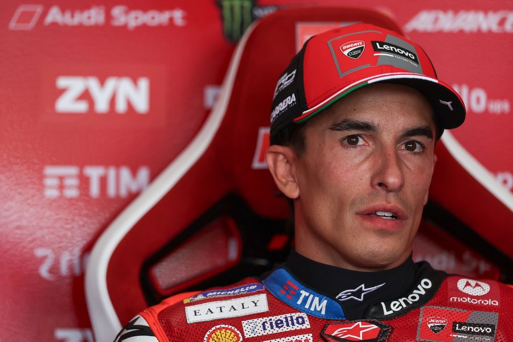 Marc Márquez lutte sur le circuit de Silverstone, illustrant les difficultés Ducati ce week‑end