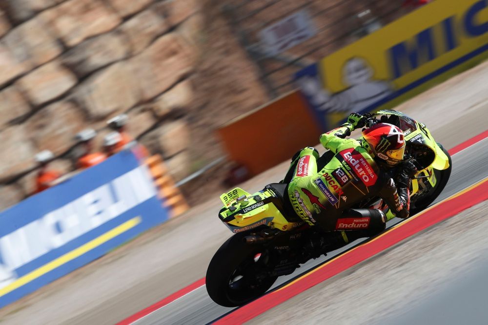 Fabio Di Giannantonio sur sa Ducati VR46 au circuit d'Alcañiz