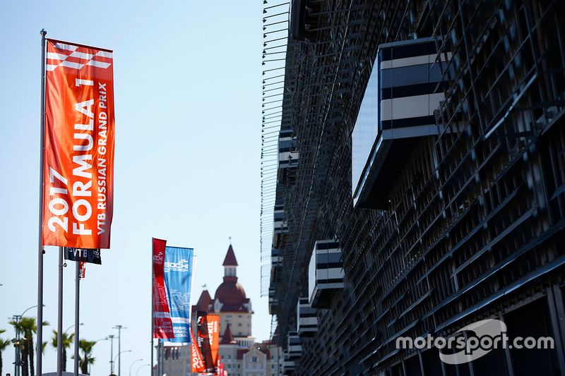 Vue panoramique du circuit de Sotchi, ancien Grand Prix de Russie