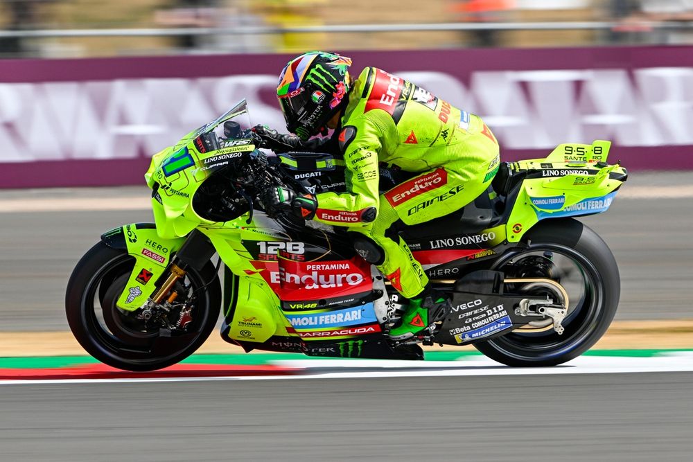 Franco Morbidelli en tenue VR46, prêt à passer au championnat WorldSBK avec Ducati