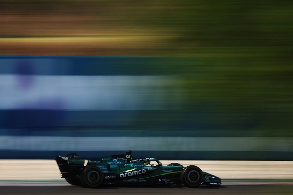 Lance Stroll pilote l’Aston Martin propulsée par le nouveau moteur Honda à Zandvoort
