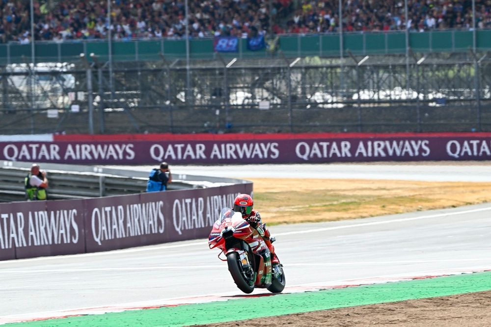 Marc Márquez sur sa Ducati lors du Grand Prix de Grande‑Bretagne à Silverstone