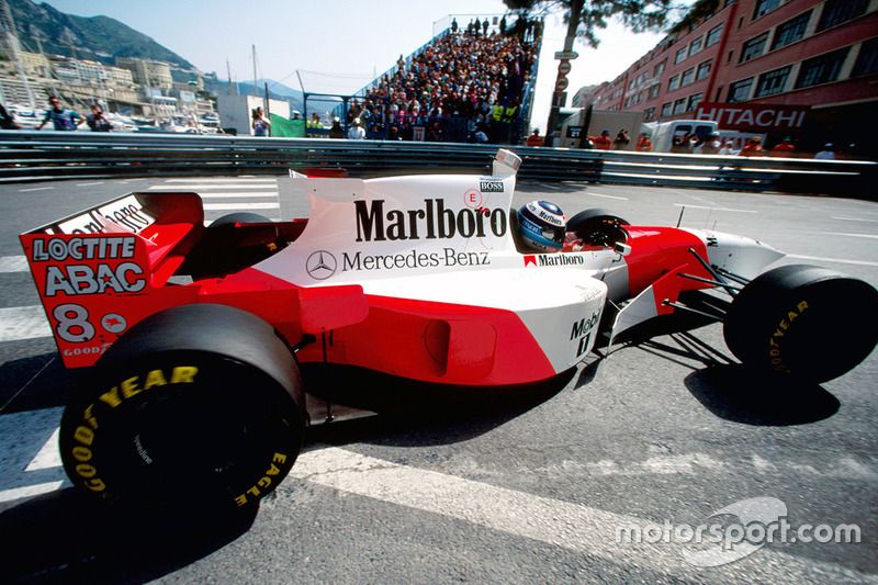 Mika Häkkinen (McLaren) en 1995