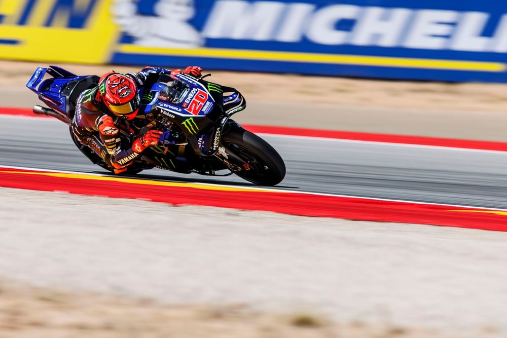 Fabio Quartararo confronté à la panne moteur lors du sprint du GP d'Aragón