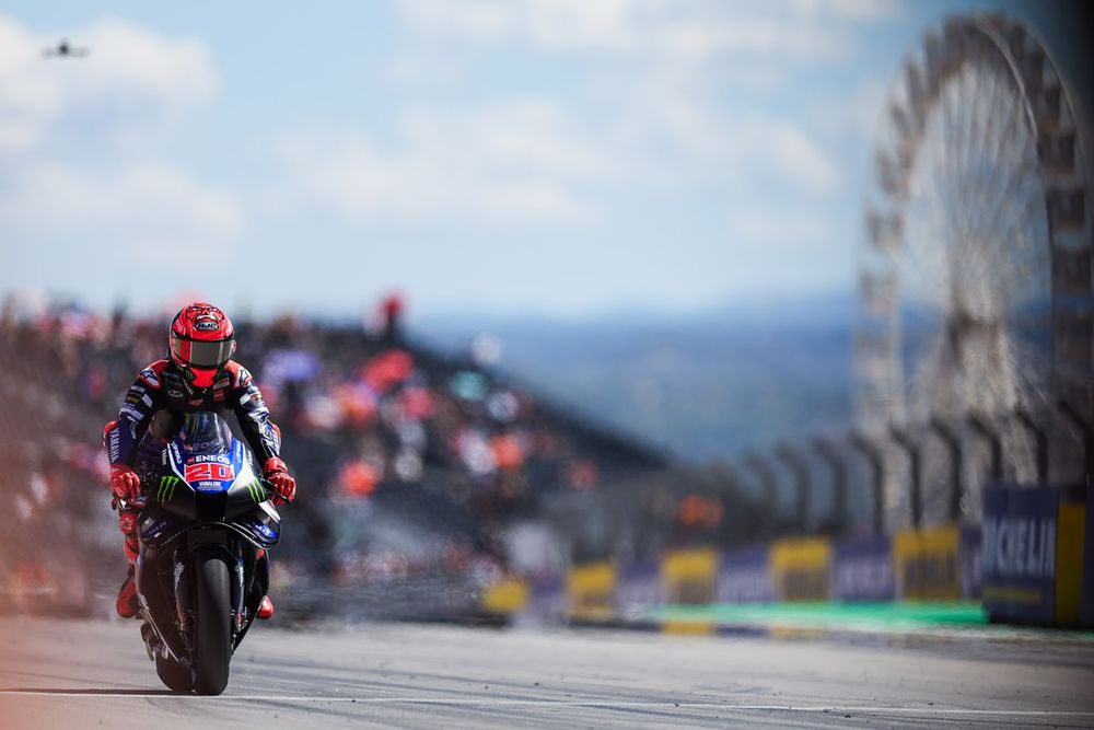 Fabio Quartararo sur une Yamaha lors du Grand Prix d'Aragon 2026