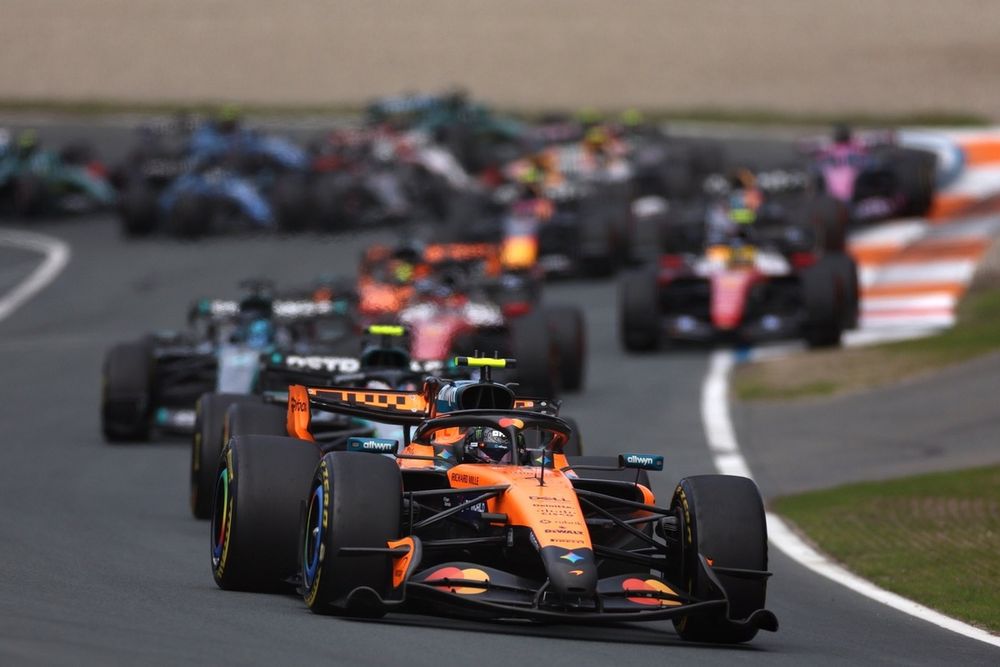 Lando Norris en tête du GP des Pays-Bas.