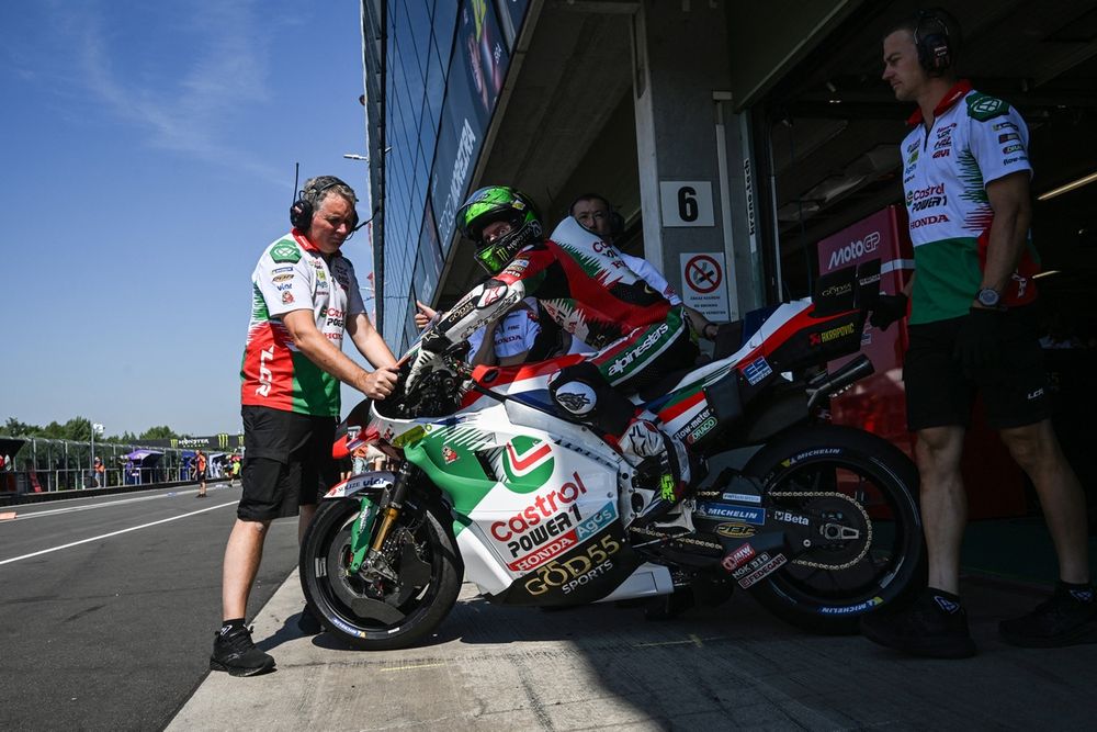 Cal Crutchlow sur la moto de LCR Honda lors du Grand Prix de Grande‑Bretagne