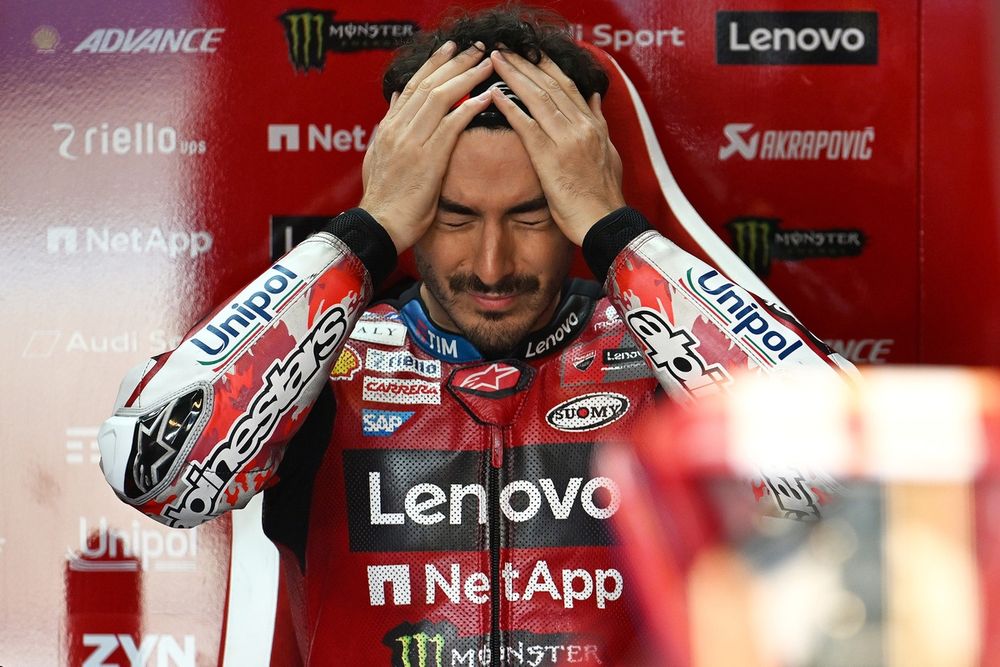 Francesco Bagnaia en plein action avec le Ducati Team