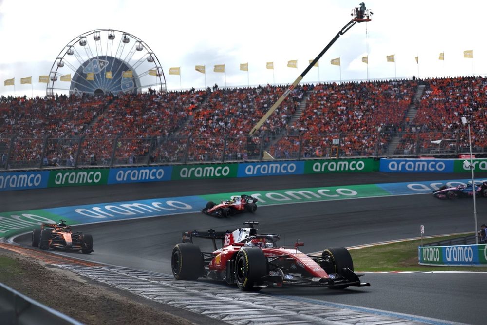 Charles Leclerc au volant de sa Ferrari lors du Grand Prix des Pays-Bas