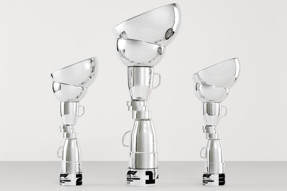 Des trophées en forme de vaisselle empilée pour le GP d'Italie !