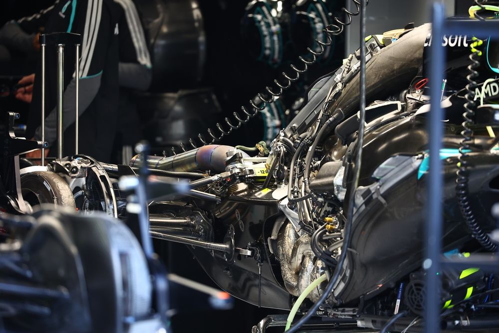 Détail de l'unité de puissance de la Mercedes W17.